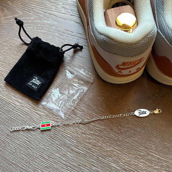 Nike Air Max 1 Patta Waves Monarch (with Bracelet) size 11 US - Picture 4 of 8